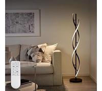 ELINKUME Lampadaire sur Pied Salon, Lampadaires LED Dimmable Moderne Spirale Design 30W Lampe Salon avec Télécommande, Lamp sur Pied pour Salon, Chambre à Coucher et Bureau