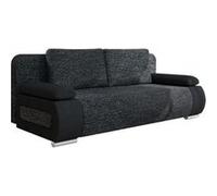 Bestmobilier - Canapé Convertible Elio en Tissu - Canapé Lit - Sofa Gris 3 Places - Salon