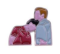 Elio et Oliver Call Me By Your Name LGBTQ Gay Love Romance Movie Badge en émail 3,2 cm, 1.25 Inches, Émail, émail