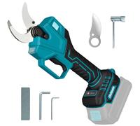 Eliofaneia Sécateur électrique sans fil, diamètre de coupe max 40 mm, compatible pour batterie Makita 18 V,Affichage LCD,Moteur brushless, éclairage (sans batterie ni chargeur) pour le jardin