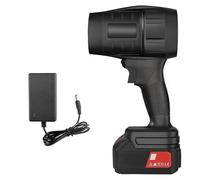 EliphonTowne Sèche-linge portable sans code pour voiture - Séchoir à main pour voiture, 1050 W haute puissance pour voiture, mini ventilateur turbo à main avec chargeur et batterie (1 batterie, 21 V)