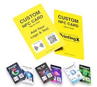 Eliphs Lot de cartes NFC personnalisées avec étiquette NFC et code QR pour avis Google - Carte de code QR NFC pour promouvoir votre entreprise