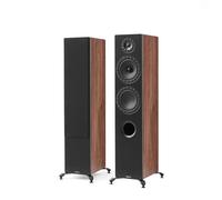 Elipson Prestige Facet II 14F - Enceinte Colonne 2½ Voies Bass-Reflex, HiFi & Home-Cinéma - 92 DB, 38 Hz-25 kHz, 150 W RMS, Finition Noir/Noyer - Paire