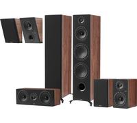 Elipson Prestige Facet II 24F HCM 5.0.2 Noyer et Noir Mat - Packs d'enceintes grand spectacle