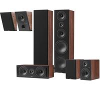 Elipson Prestige Facet II 34F HCM 5.0.2 Noyer et Noir Mat - Packs d'enceintes grand spectacle