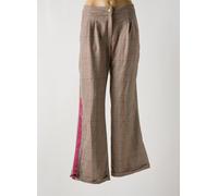 elisa cavaletti pantalons femme de couleur marron 40