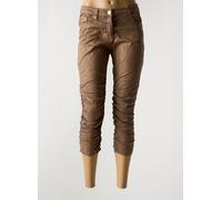 elisa cavaletti pantalons femme de couleur marron W27
