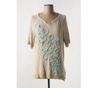 elisa cavaletti tee-shirts et débardeurs femme de couleur marron 42