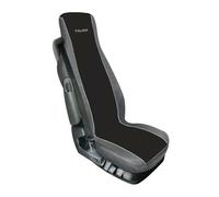 Elisa Couvre Siège Polyester Et Cuir Artificiel Gris Noir pour Camion Iveco