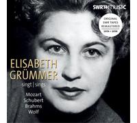 Elisabeth Grummer Elisabeth Grümmer Sings Mozart, Schubert, Brahms, Wolf (CD)