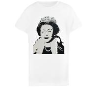 Élisabeth II T-Shirt Enfant Blanc en Coton Basique Basic Cotton White Children's T-Shirt