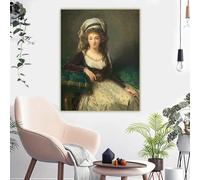 Élisabeth Louise Vigée Le Brun " Madame d Aguesseau de Fresnes " Canvas Painting Print Poster Home Interior Decoration(35x45cm/No Framed)