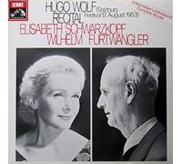 Elisabeth Schwarzkopf - Hugo Wolf Recital (Vollständiger Liederabend: Salzburg Festival 12. August 1953) [Vinyl LP] [Schallplatte]