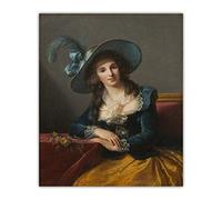 Élisabeth Vigée Le Brun "Comtesse Louis Philippe de Ségur" Tableau célèbre Impressions sur toile. Tableau d'art mural en toile pour la décoration intérieure 40x48m sans cadre