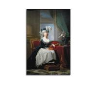 Elisabeth Vigee Le Brun Painter Oeuvres d'art Portrait de Marie Antoinette》Impression Affiches Décoration d'intérieur Peinture à l'huile Toile Papier peint Photos 40 x 60 cm