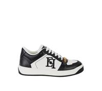 Elisabetta Franchi, Femme, Chaussures, Blanc, Taille: 40 EU Chaussures plates blanches lacets en coton