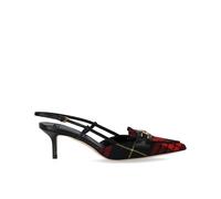 Elisabetta Franchi, Femme, Chaussures, Multicolore, Taille: 39 EU Escarpin Slingback Tartan Rouge