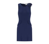Elisabetta Franchi, Femme, Robes, Bleu, Taille: 42 FR Robe Fourreau Bleue avec Broche