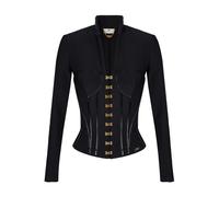 Elisabetta Franchi, Femme, Vestes, Noir, Taille: 44 FR Veste Chic Nero Aw25