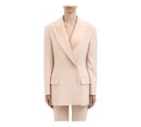 Elisabetta Franchi, Femme, Vestes, Rose, Taille: 36 FR Giacca in crepe e raso