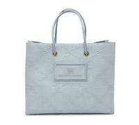 Elisabetta Franchi - Grand sac fourre-tout en raphia jacquard - Femme - Sacs - Bleu - Taille: ONE Size