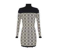 Elisabetta Franchi - Robe de jour en maille - Femme - Robes - Multicolore - Taille: 38 FR