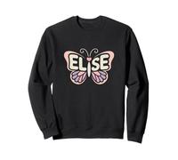 Elise Butterfly - Word Art personnalisé avec nom Mignon Sweatshirt