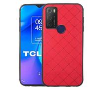 ELISORLI Compatible avec TCL 20E 20Y TLC 6125F - Coque robuste et fine - Accessoire antidérapant en caoutchouc TPU - Coque souple en silicone pour Alcatel 1S 2021/3L 2021 - Unisexe - Rouge