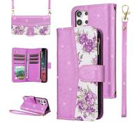 ELISORLI Étui portefeuille à rabat pour Samsung Galaxy S25 Ultra 5G avec fermeture éclair pour sac à main poignet bandoulière accessoires pour téléphone portable S25Ultra 25S S 25 25Ultra 6,9 2025