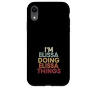 Elissa Name Elissa Personalized Name First Given Coque pour iPhone XR