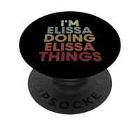 Elissa Name Elissa Personalized Name First Given PopSockets PopGrip Adhésif