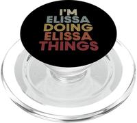 Elissa Name Elissa Personalized Name First Given PopSockets PopGrip pour MagSafe