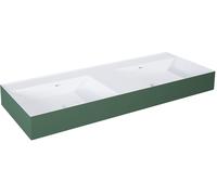 Elita Level lavabo 120.5x45.5 cm rectangulaire classique-double blanc-vert RE041461246200