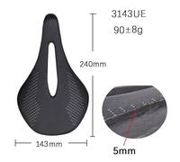 Elitaone-Selle De Vélo Ultralégère En Carbone Ud,Finition Nue,Pour Vtt Et Vélo De Route,90g,240x143mm - Type 240x143mm 3143ue