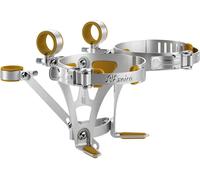 Elite 0156001 Porte-bouteille 'L'Eroica' pour 2 bouteilles, aluminium, argenté