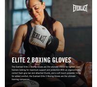 Elite 2 10oz Boxhandschuhe Gold/Schwarz, Für Sandsack, Pratzen & Sparring, Klettverschluss, Ergonomischer Griffsteg