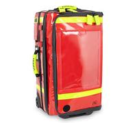 ELITE BAGS - Valise d'urgence à roulettes Emerair - Rouge - Pour l'équipement complet - Système de trolley stable - Avec poches modulaires