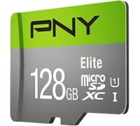 Elite Carte Mémoire Microsdxc 128 Go + Adaptateur Sd, Vitesse De Lecture 100 Mo/S, Classe 10 Uhs-I, U1 Pour Vidéo Full Hd