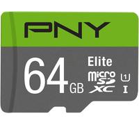 Elite Carte Mémoire Microsdxc 64 Go + Adaptateur Sd, Vitesse De Lecture 100 Mo/S, Classe 10 Uhs-I, U1 Pour Vidéo Full Hd