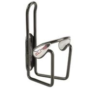 Elite Ciussi Gel Porte-Bidon Vélo Aluminium - Support Bidon Cyclisme Anti-Vibration 80g - Inserts Gel Silencieux - Noir - pour Route VTT Gravel