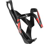 Elite Custom Race X Porte-Bidon - Ultraléger 28,5g & Haute Résistance FRP - Noir Brillant Graphique Rouge - pour Vélo de Route, VTT & Gravel