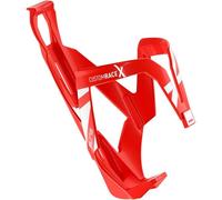 Elite Custom Race X Porte-Bidon - Ultraléger 28,5g & Haute Résistance FRP - Rouge Brillant Graphique Blanc - pour Vélo de Route, VTT & Gravel