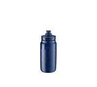 ELITE Fly Tex Bidon Cyclisme 550ml Bleu Foncé - Gourde Vélo Ultraléger Sans BPA Texture TEX - Pour Route VTT Gravel