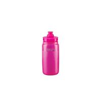 Elite Sport – Bidon cyclisme Fly Tex 550 ml Transparent Rose fluo Texture TEX Ultraléger Sans BPA