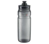 Elite Fly Tex Bidon Cyclisme 750ml Transparent Fumé - Gourde Vélo Ultraléger Sans BPA Texture TEX - Pour Route VTT Gravel
