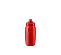 ELITE Fly Tex Bidon Cyclisme - Gourde Vélo Ultraléger Sans BPA Texture TEX - Rouge - 550ml - Pour Route VTT Gravel