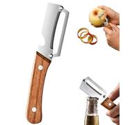 Elite Gourmet Knives, Elite Peeler, Elite Gourmet Peeler, Multi Function Peelerknife & Bottle Opener & JuliennePeelers, Ergonomic Kitchen Tool for Potato, Fruit, Vegetable (2-IN-1 1Pcs)