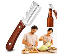 Elite Gourmet Peeler, 3-in-1 Elite Peeler Shredder & Julienne Peeler & Bottle Opener, Multifunctional Vegetable Peeler, Stainless Steel Peeler Knife Kitchen Tool for Fruits & Vegetables (1Pcs)