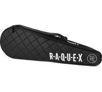 Elite Housse De Raquette De Badminton Et De Squash ¿ Sac Avec Poignée De Transport Et Bandoulière ¿ Peut Contenir 3 Raquettes ¿ Protection Rembourrée En Similicuir Matelassé ¿ Cadeau Sportif