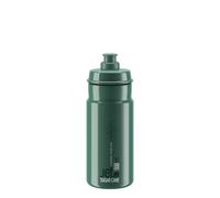 ELITE Jet Green Bidon Cyclisme 550ml Opale Logo Blanc - Gourde Vélo Écologique Valve Push-Pull - Pour Route VTT Gravel